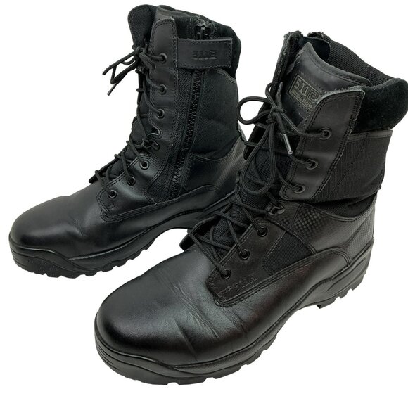 5.11 Tactical Series Other - 5.11 Tactical Series ATAC 8" Side Zip Combat Boots Mens 13 Leather Nylon Black